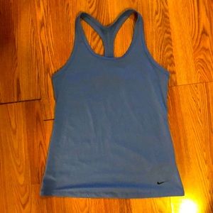 Nike size L dri-fit blue tank top